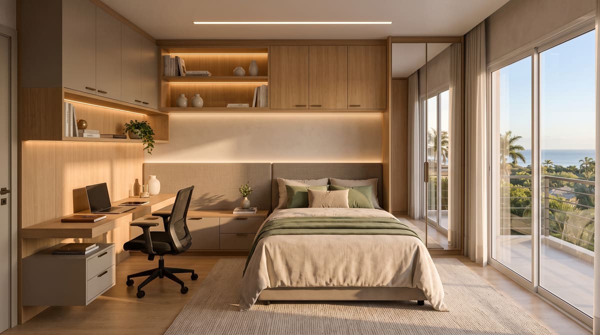 Quarto juvenil planejado — Casa Baobá